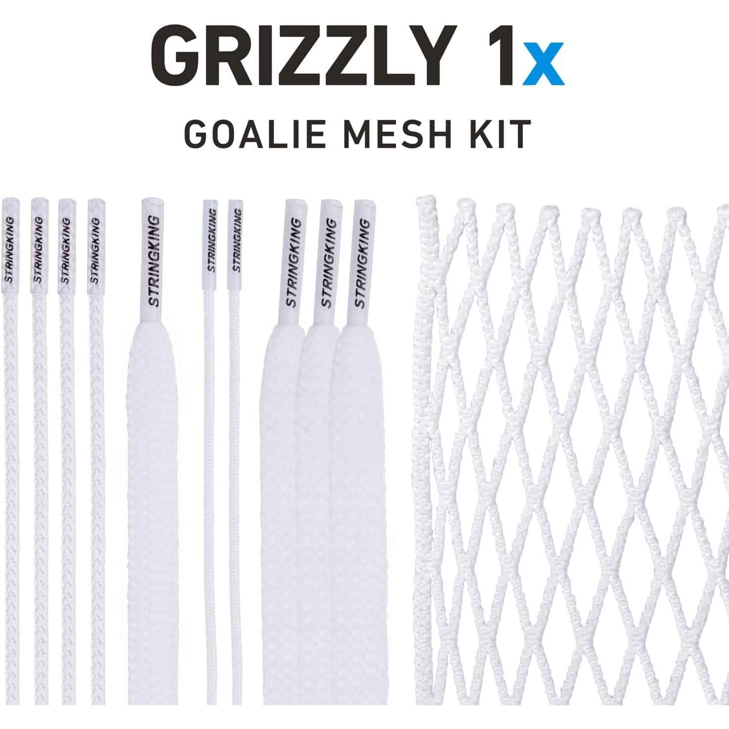 Buy StringKing Grizzly 1x Semi-Hard Goalie Mesh Kit Online - Buy Lacrosse  Gear